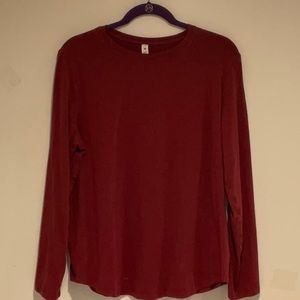 Lululemon Women's Long Sleeve Top Stretch Thin Running Size 14.